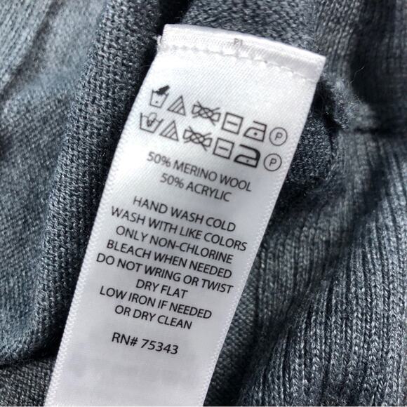 Rachel Zoe Merino wool gray sweater Small - Picture 6 of 7